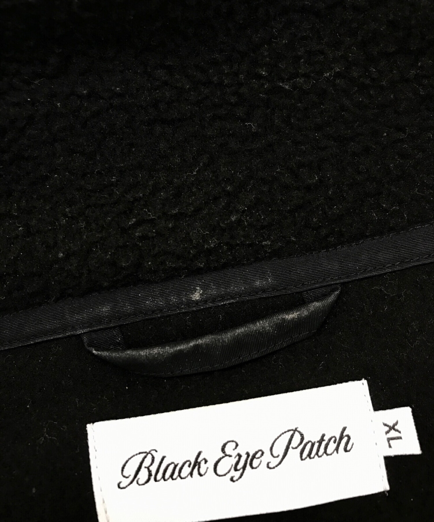 THE BLACK EYE PATCH (ブラックアイパッチ) プルオーバーフリースジャケット ブラック サイズ:XL