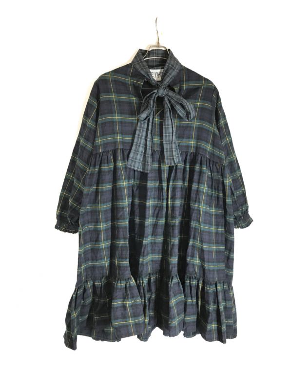 中古・古着通販】HEIHEI (ヘイヘイ) リボンワンピース グリーン サイズ  