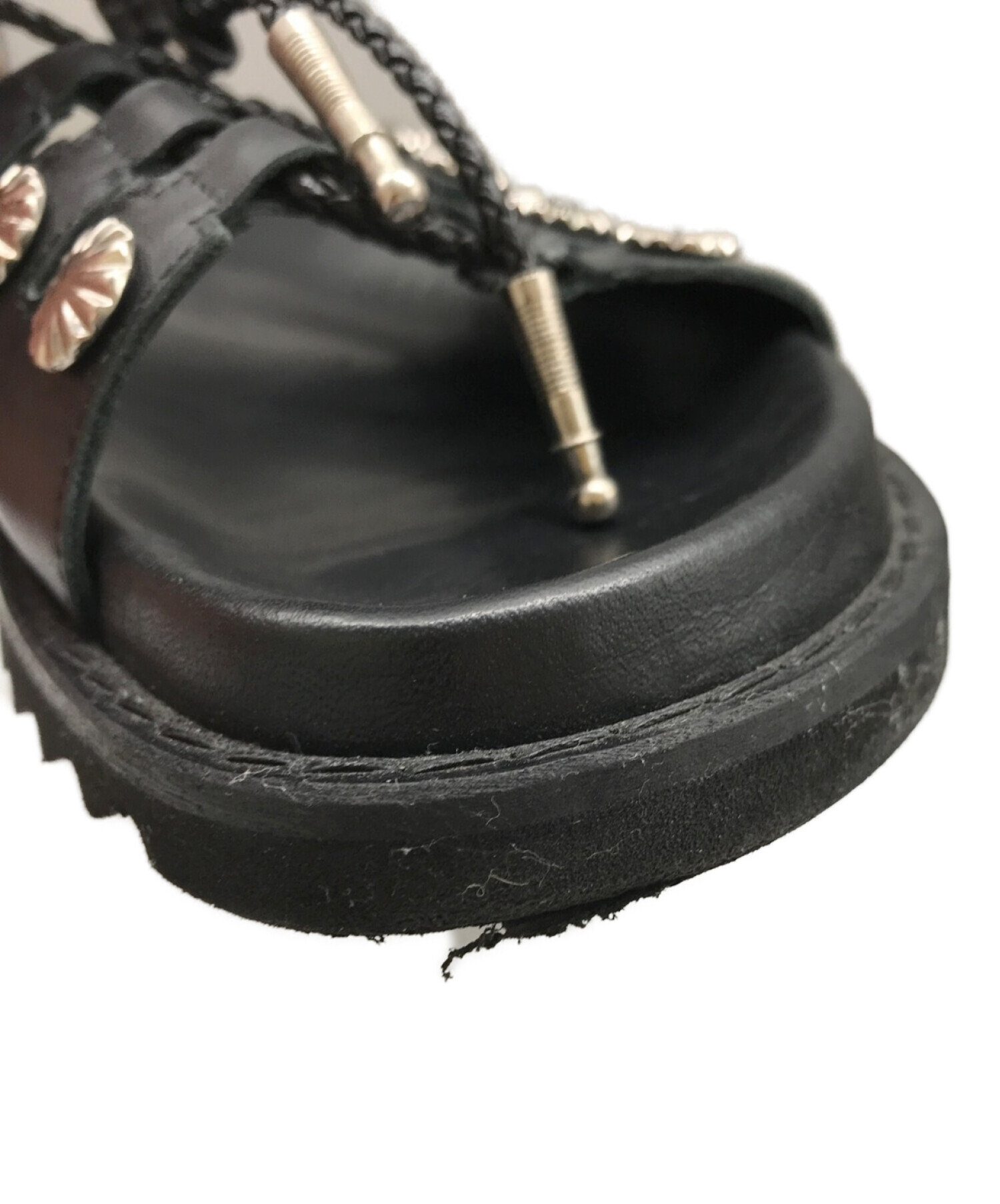 TOGA PULLA レースアップ サンダル サンダル 38 コンチョ TOGA PULLA レースアップ サンダル サンダル 38 コンチョ