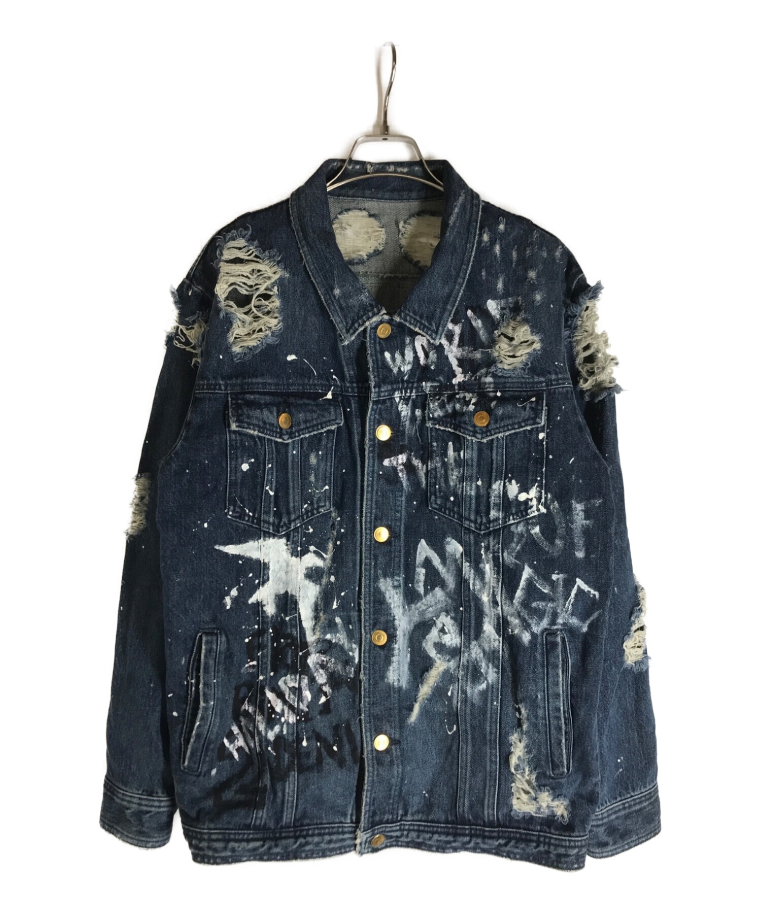 中古・古着通販】BECOME TREE (ビカムツリー) ダメージ加工ペイント 