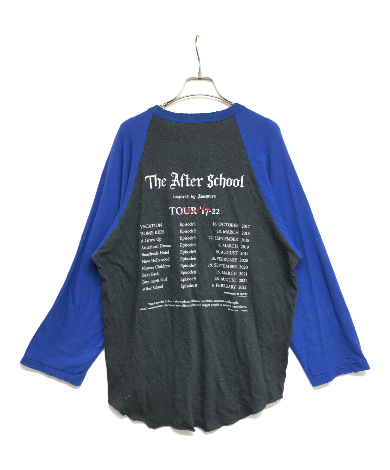 中古・古着通販】DAIRIKU (ダイリク) The After School Tour Raglan T 