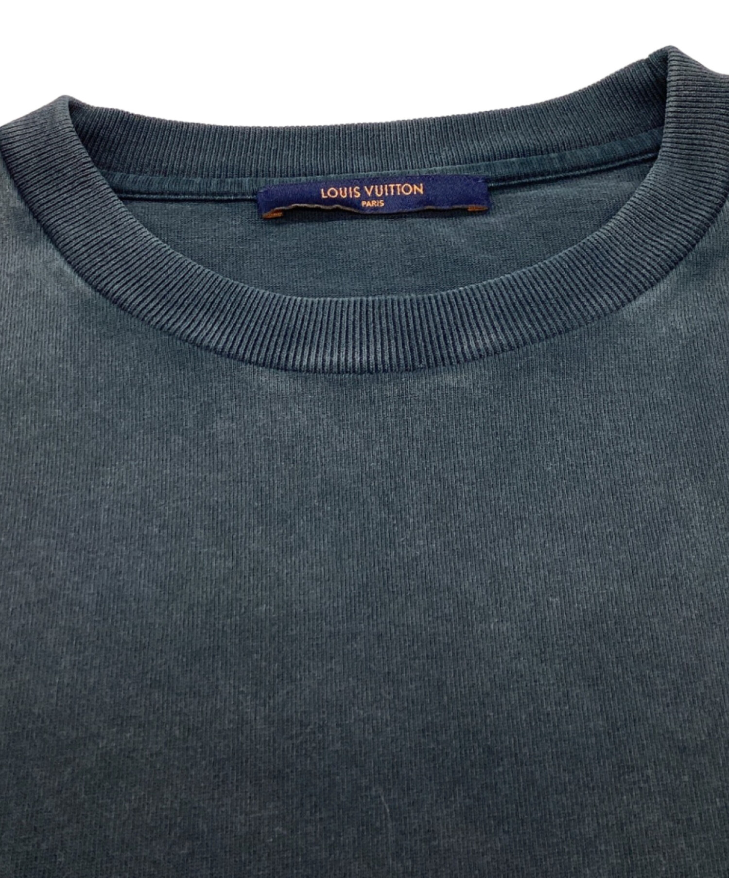 Louis Vuitton ネイビー長袖カットソー 美品 ルイヴィトン ダミエ柄