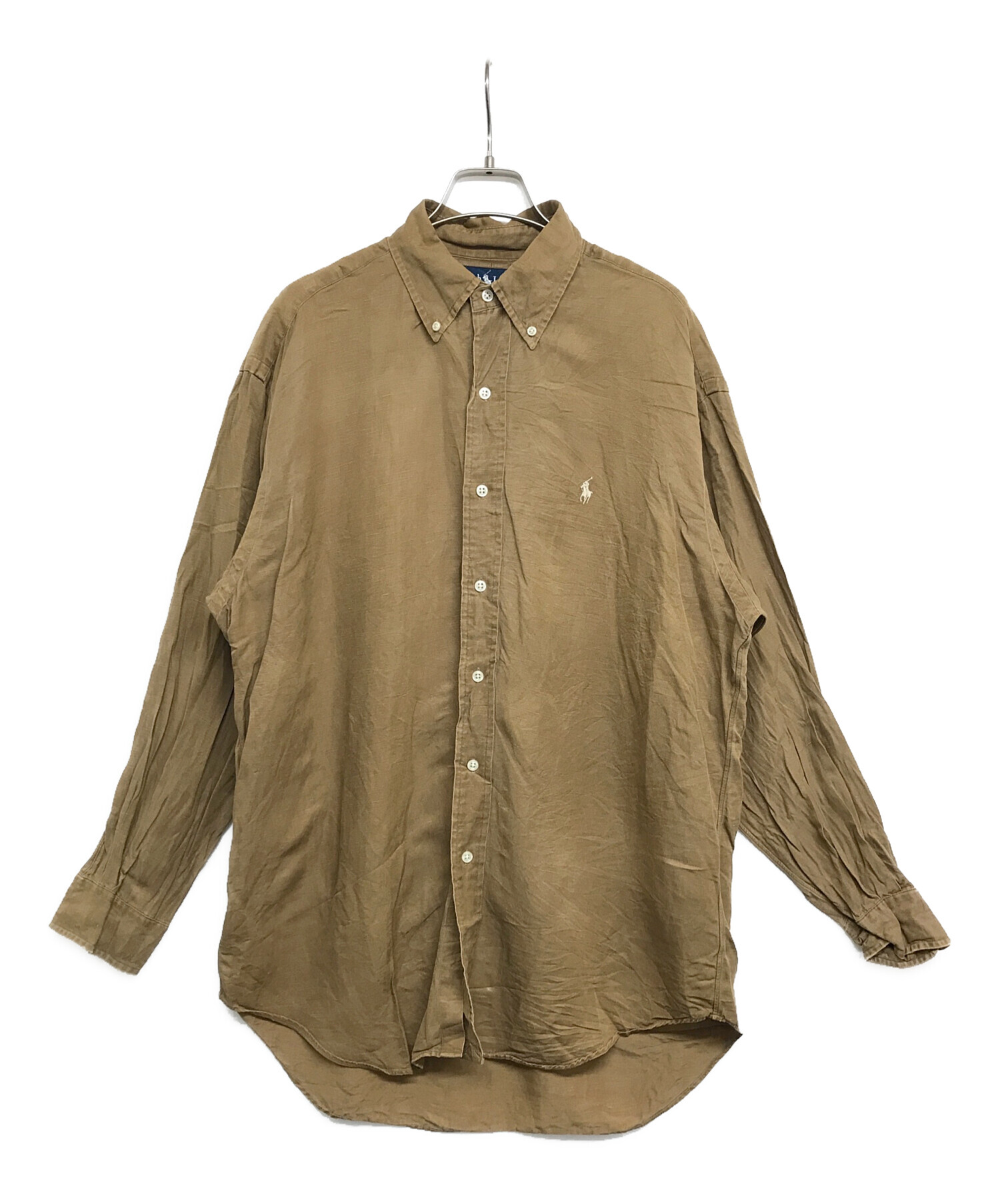 中古・古着通販】RALPH LAUREN (ラルフローレン) シルク混ボタンダウン  