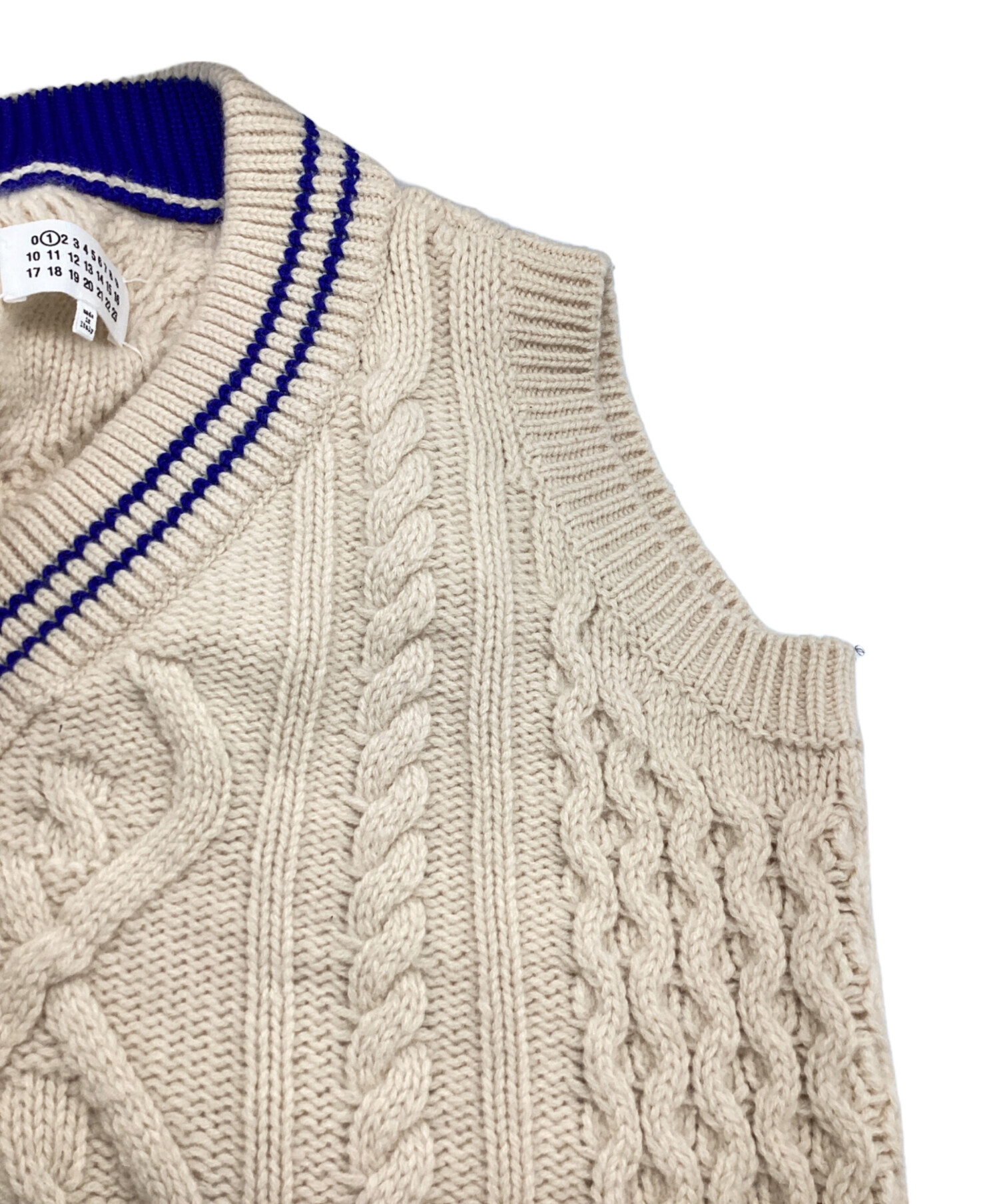 Maison Margiela メゾンマルジェラ ケーブル編み ニットベスト