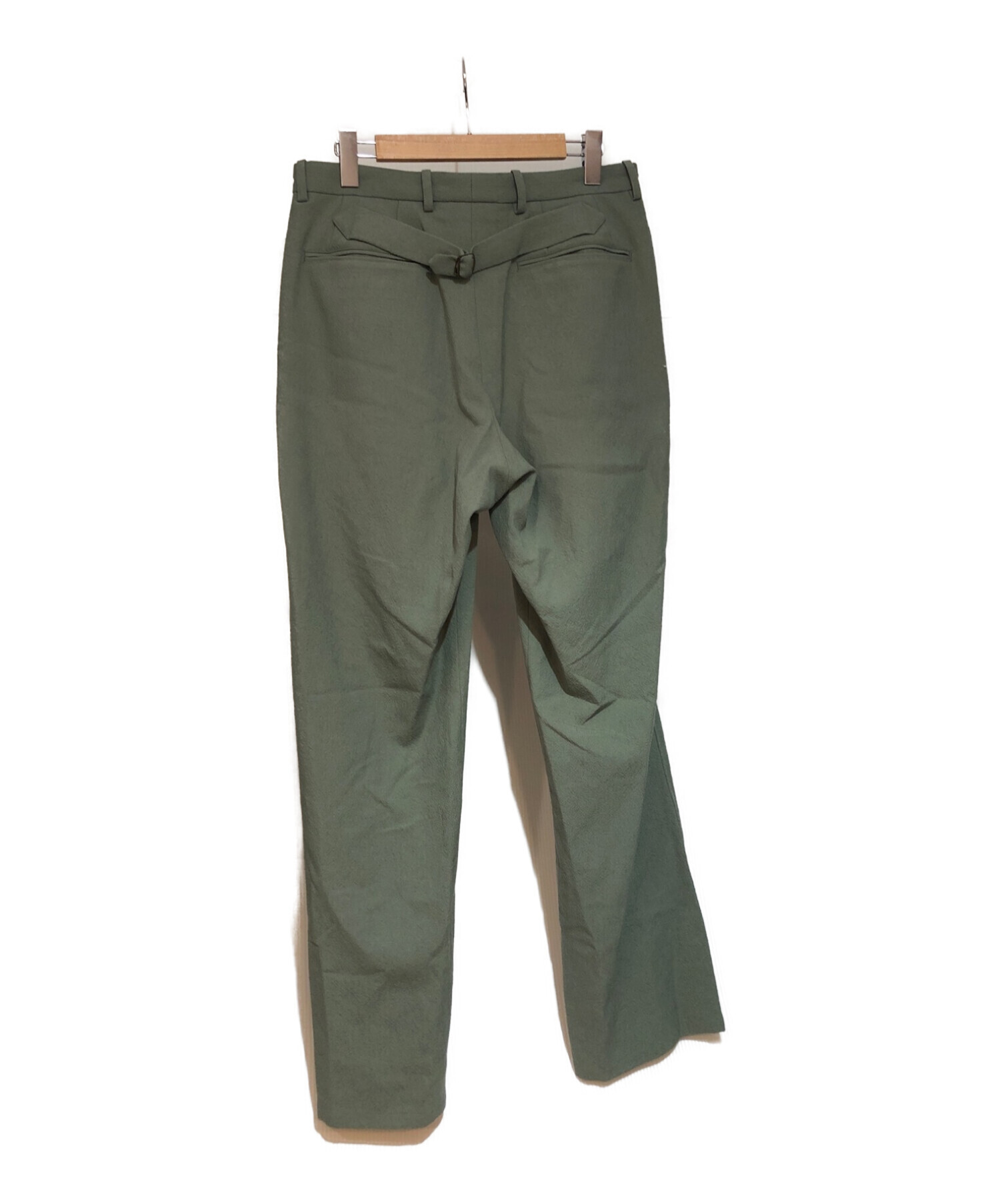 RAKINES (ラキネス) 21AW Rigid washer tropical R-pants パンツ グリーン サイズ:3 未使用品