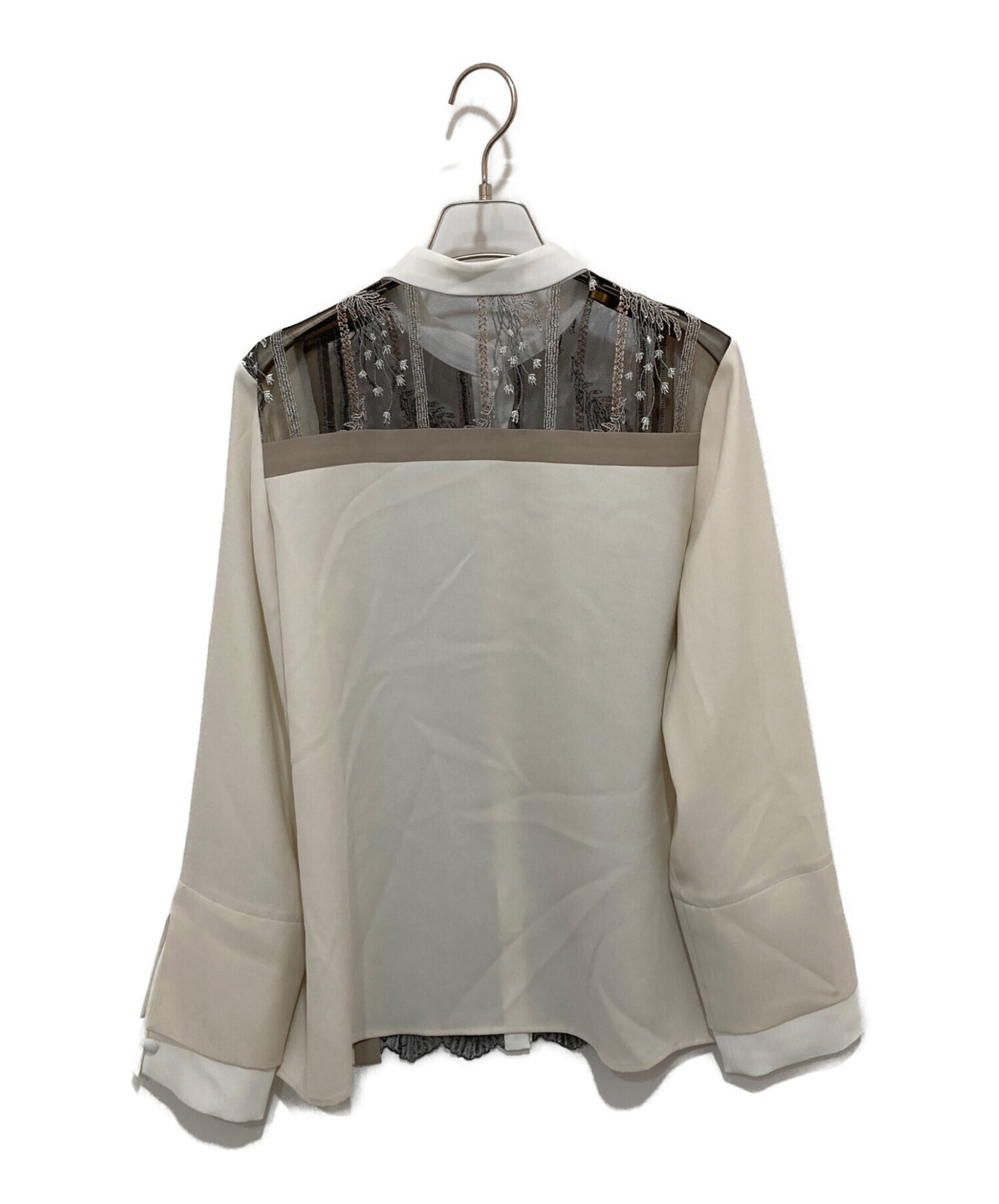 MURRAL (ミューラル) Framed flower blouse ベージュ サイズ:SIZE Free