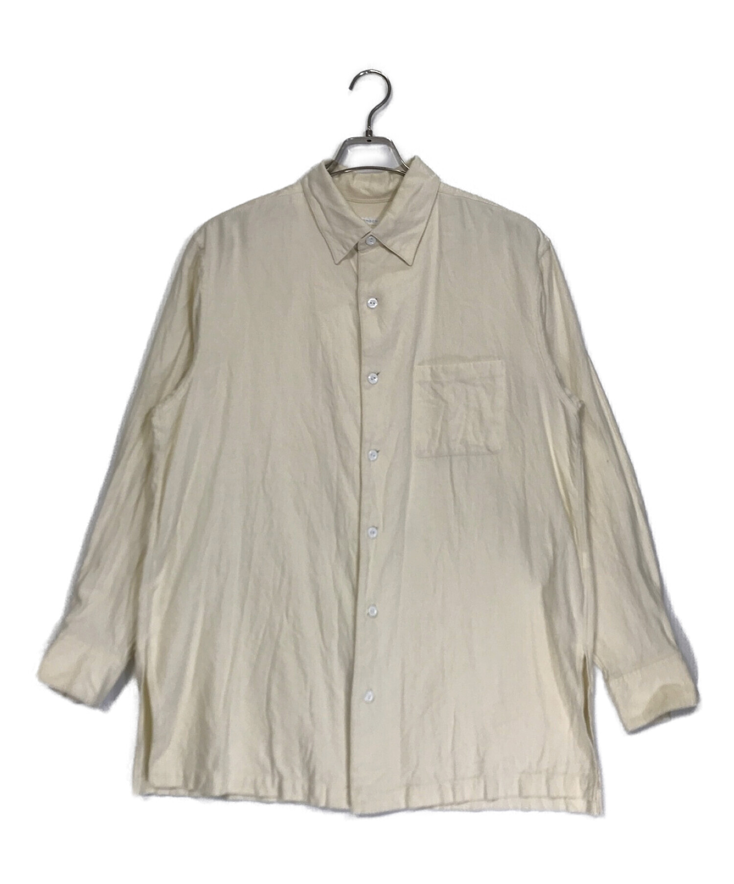 SOWBOW (ソウボウ) L/S コットンポケットシャツ アイボリー サイズ:2
