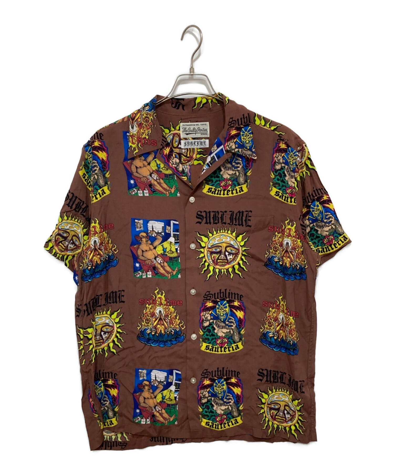 WACKO MARIA (ワコマリア) サブライムコラボアロハシャツ ブラウン サイズ:XL