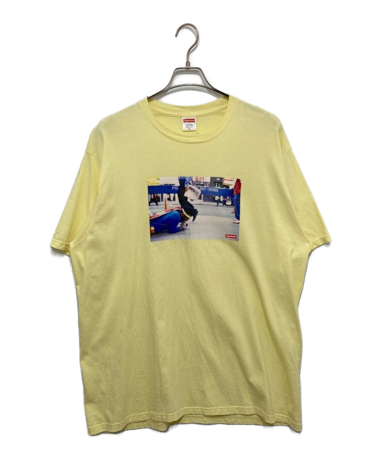supreme シャツ　XL 黄色