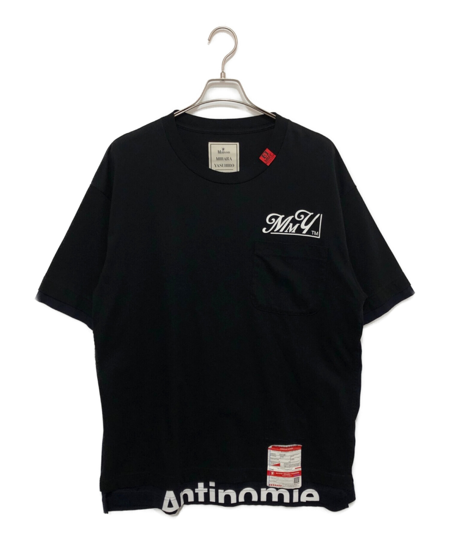 Maison MIHARA YASUHIRO (メゾン ミハラ ヤスヒロ) Layerd T-shirt ブラック サイズ:48