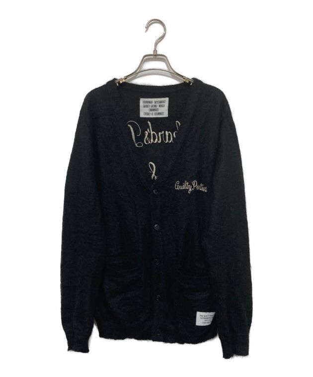 ワコマリアモヘア カーディガン黒XL