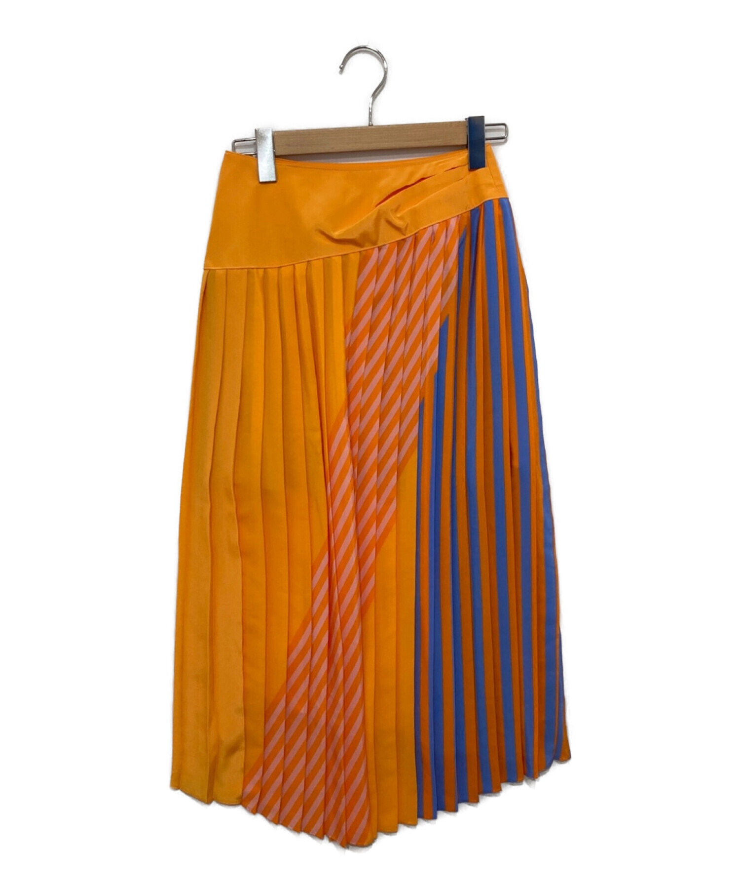 AKIRA NAKA (アキラナカ) プリーツスカート オレンジ サイズ:1