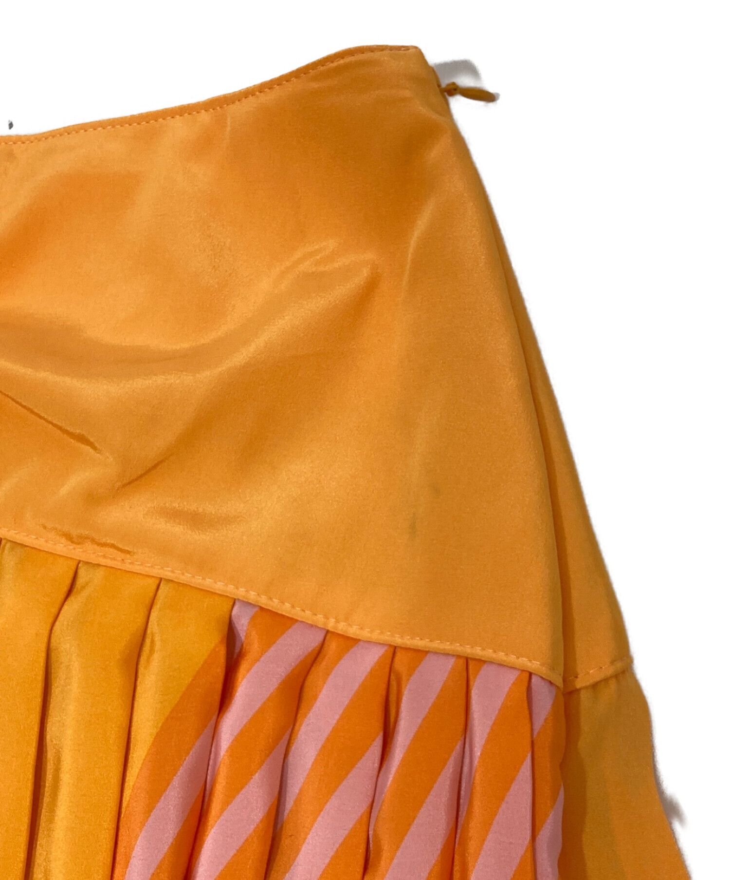 AKIRA NAKA (アキラナカ) プリーツスカート オレンジ サイズ:1
