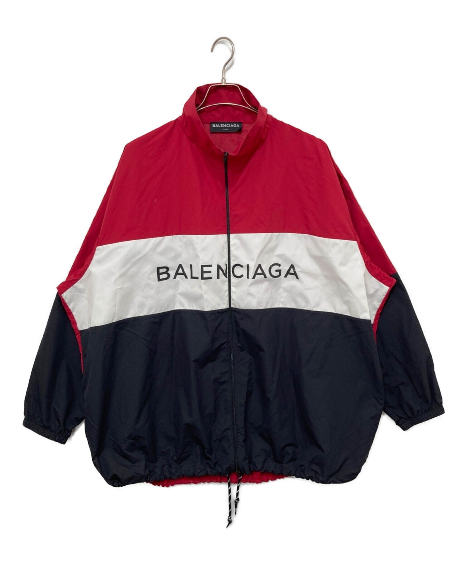 BALENCIAGA (バレンシアガ) ナイロントラックジャケット レッド サイズ:39