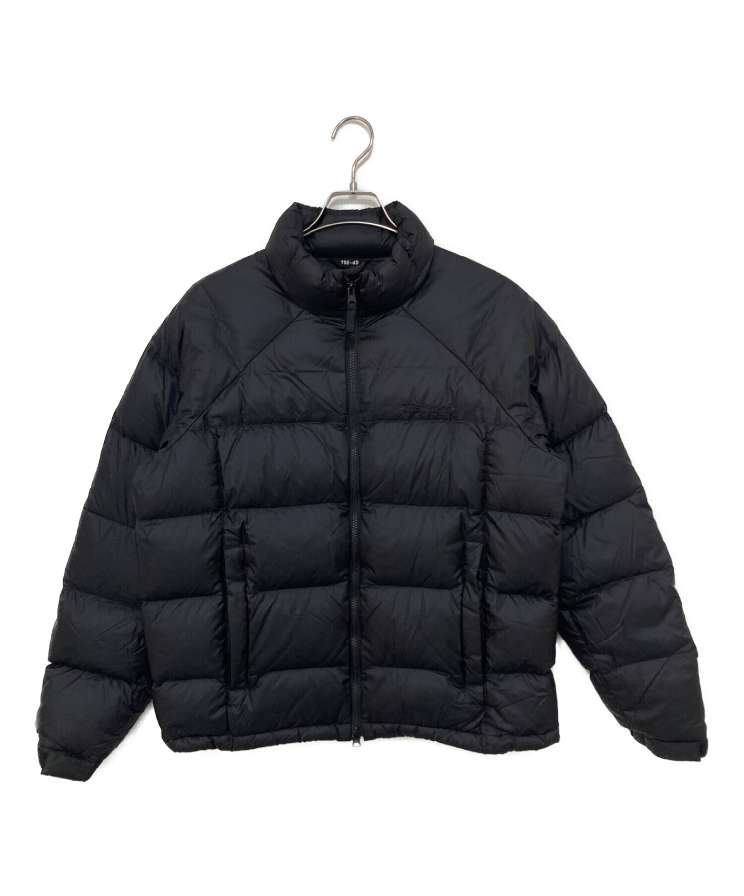 Marmot 750-fill ブラック フード付きダウンジャケット Marmot ダウンジャケット ブラック750フィルパワー Marmot フード付き