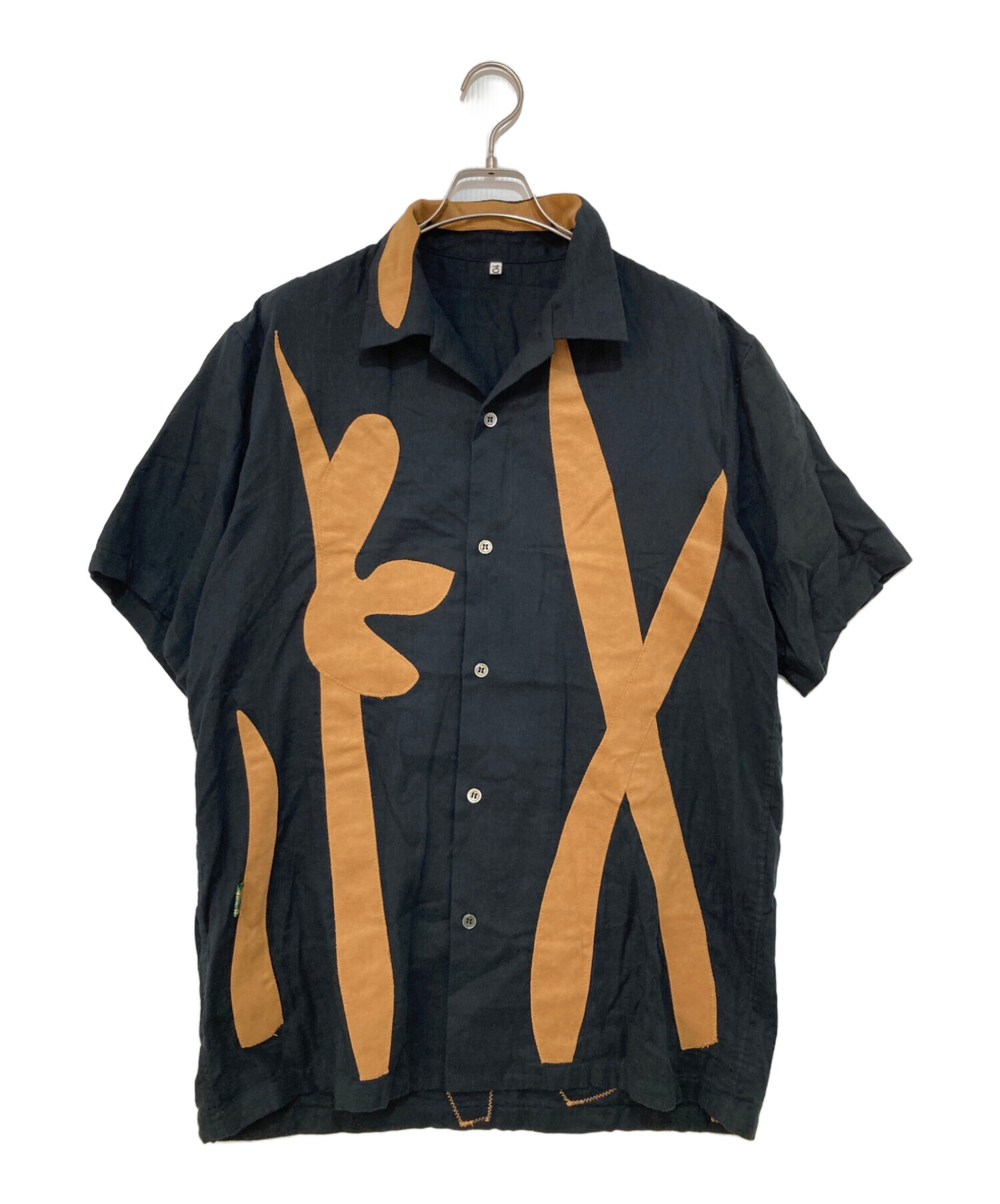 美品 KHOKI コッキ あかる 23SS Kalamkari shirt BLUE