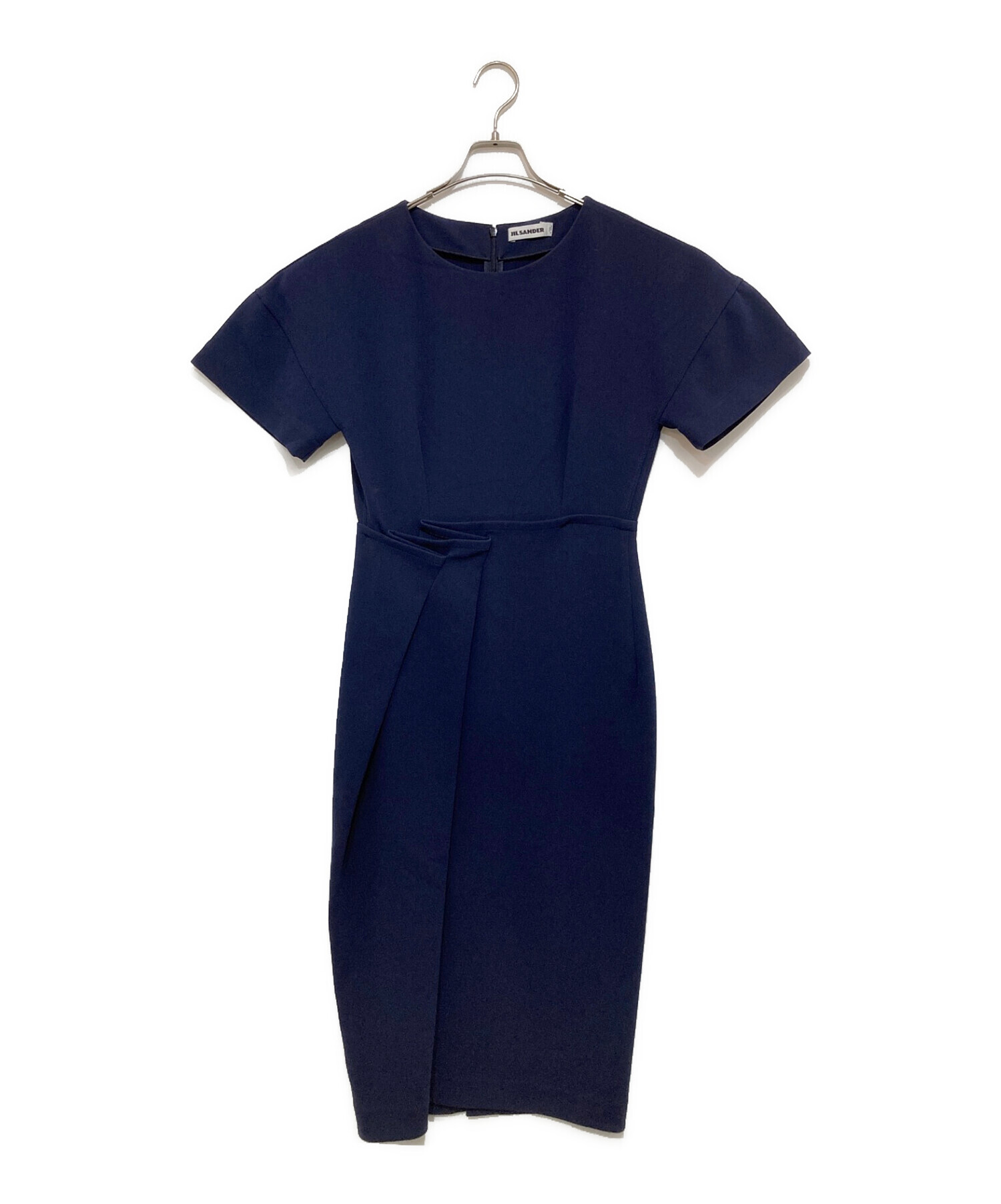中古・古着通販】JIL SANDER (ジルサンダー) タックデザインワンピース 