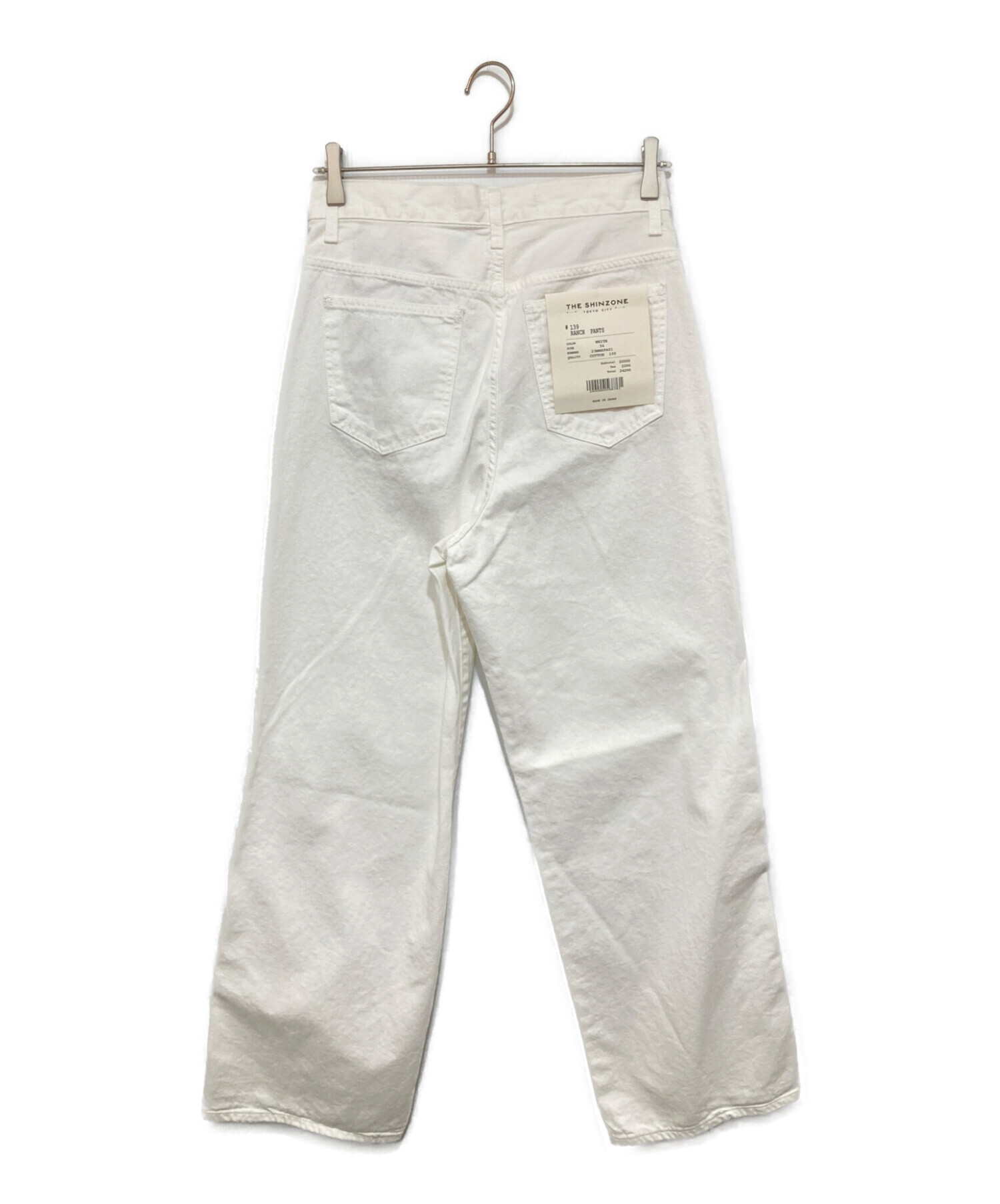 中古・古着通販】THE SHINZONE (ザ シンゾーン) デニムパンツ ホワイト 