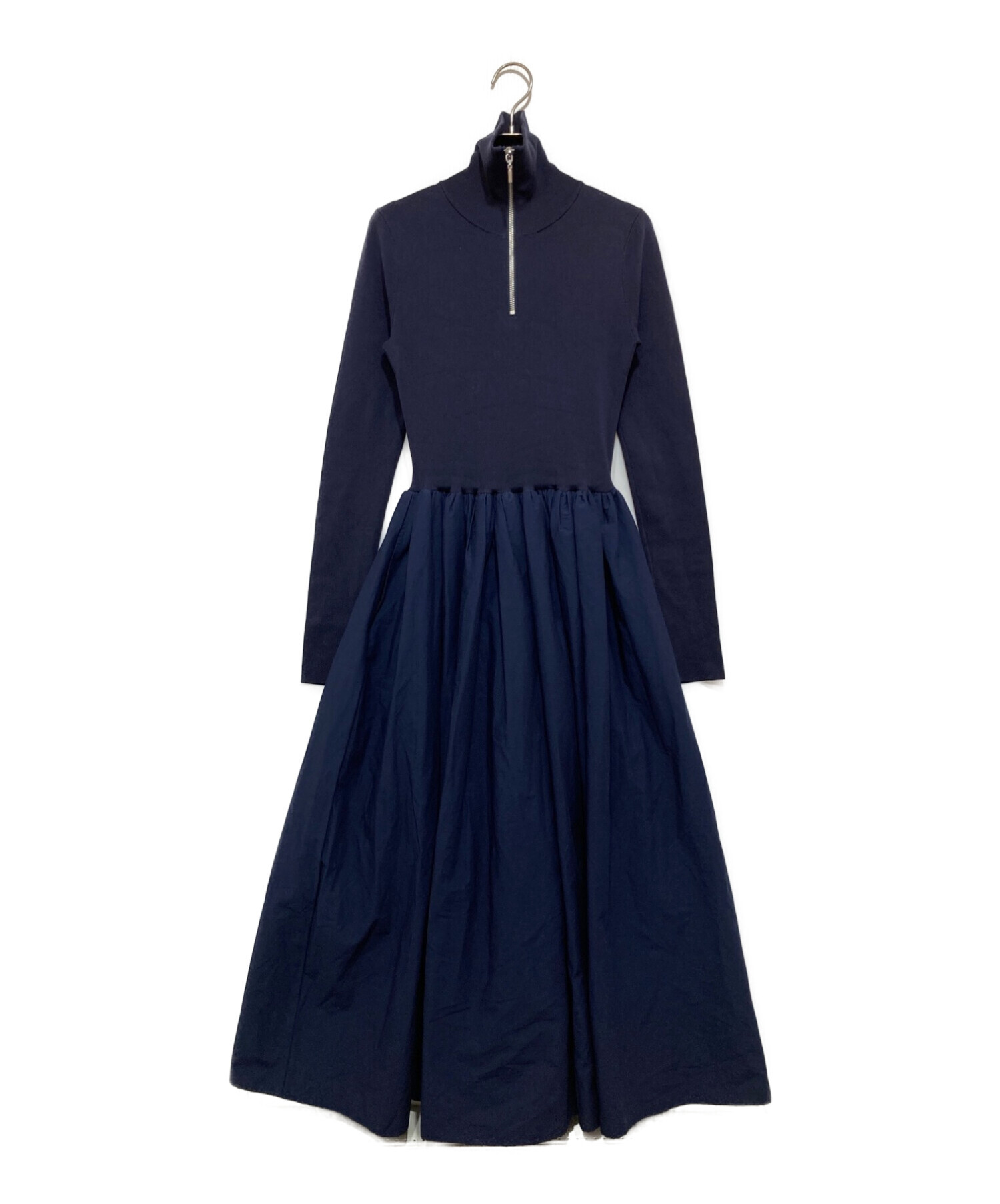 中古・古着通販】JOSE MOON (ジョゼムーン) ZIP UP DOCKING KNIT DRESS 
