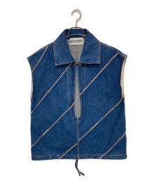 中古・古着通販】PERVERZE (パーバーズ) Eco Bio Washed Denim Jumper 