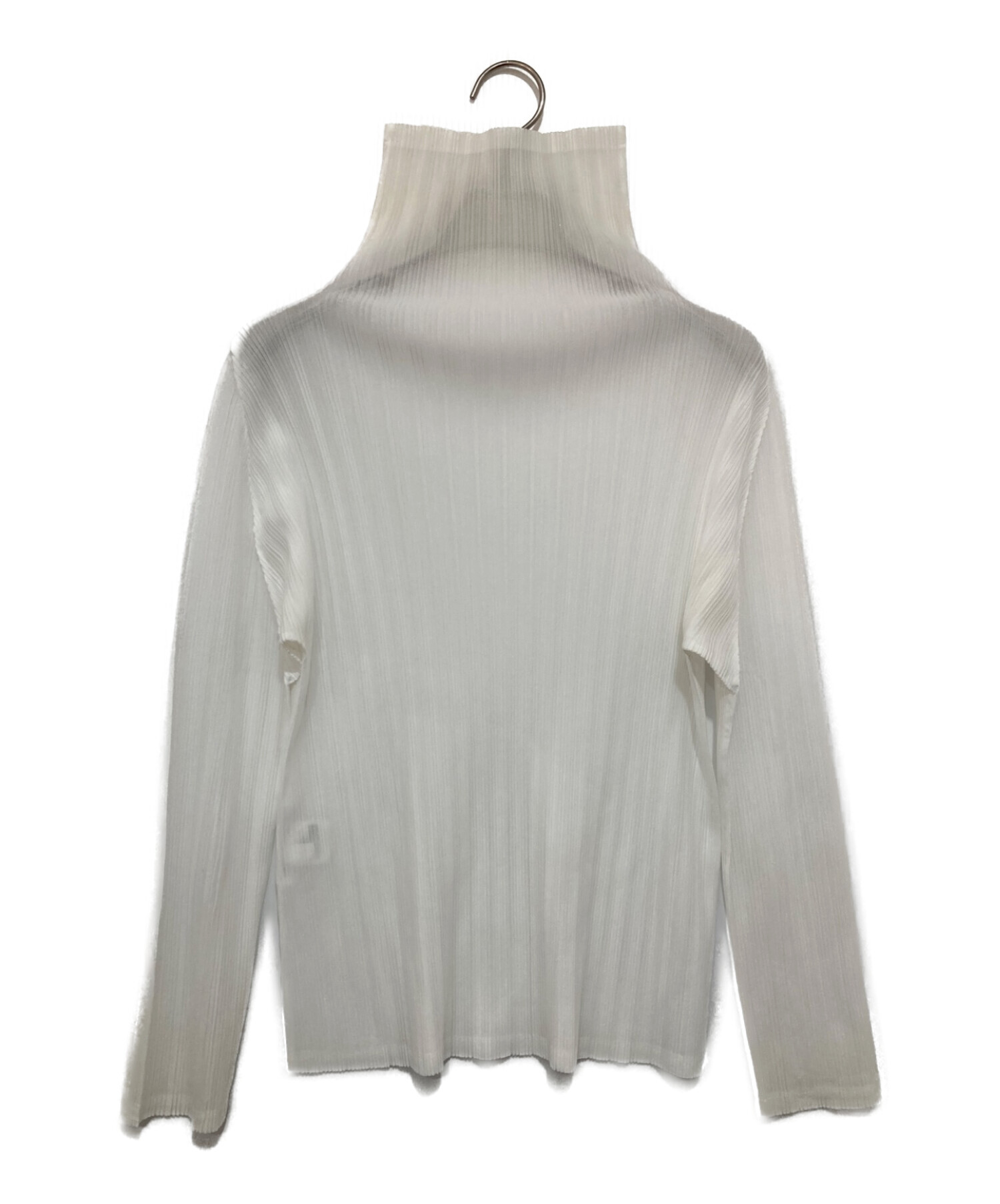 プリーツプリーズハイネックトップス