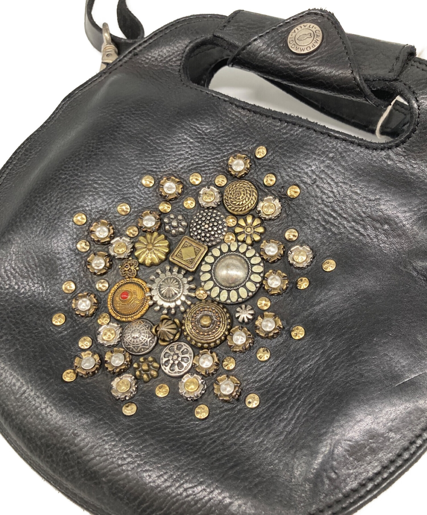 新品未使用】 CAMPOMAGGI 素っ気 カンポマッジ ハンドバッグ ショルダー 