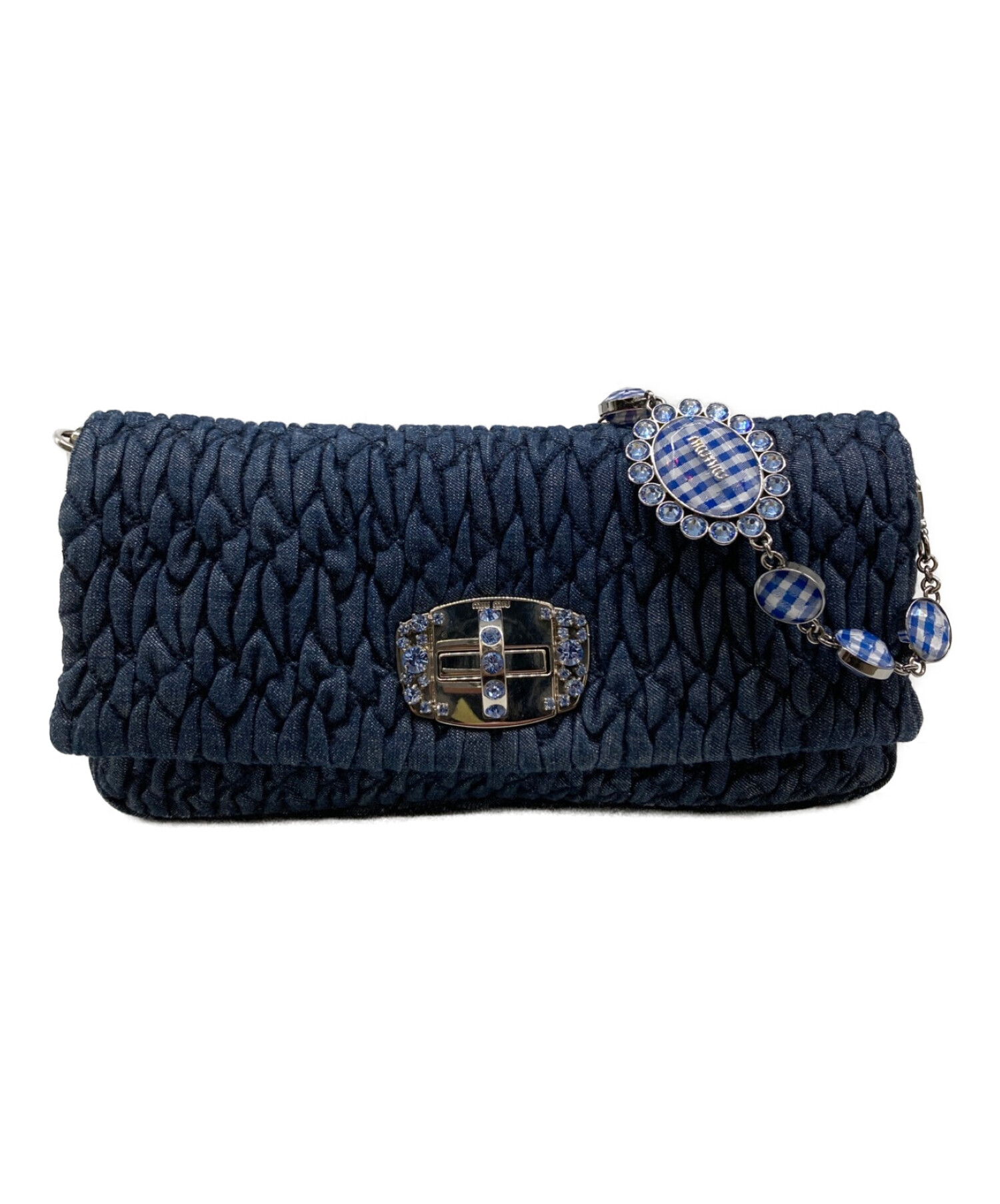 中古・古着通販】MIU MIU (ミュウミュウ) マトラッセデニムワン  
