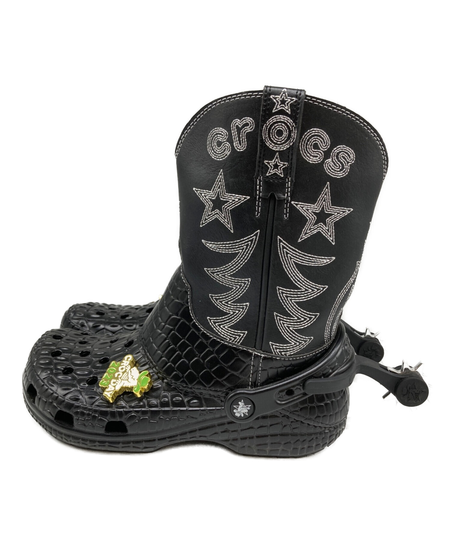 中古・古着通販】crocs (クロックス) ウェスタンブーツ ブラック 
