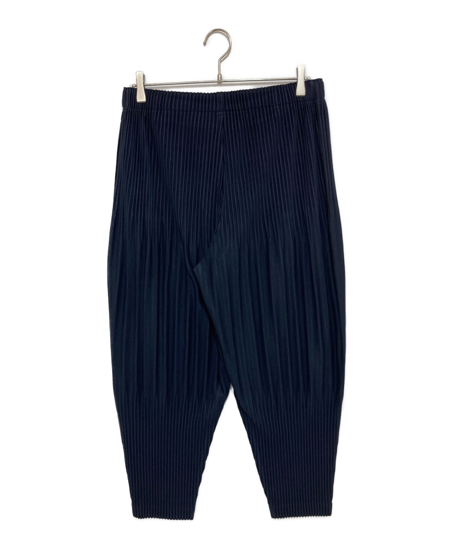 オムプリッセイッセイ ミヤケプリーツパンツ 消しプリーツパンツブラック