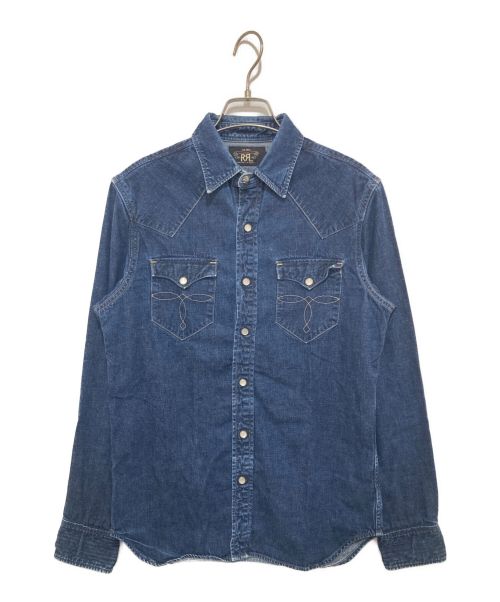 RRL リペアードバッファローウエスタンデニムシャツ L “黄金期 