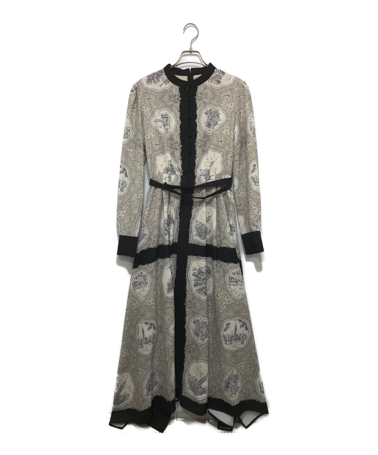 アメリ AMERI LANDSCAPE SCARF DRESS ファッション