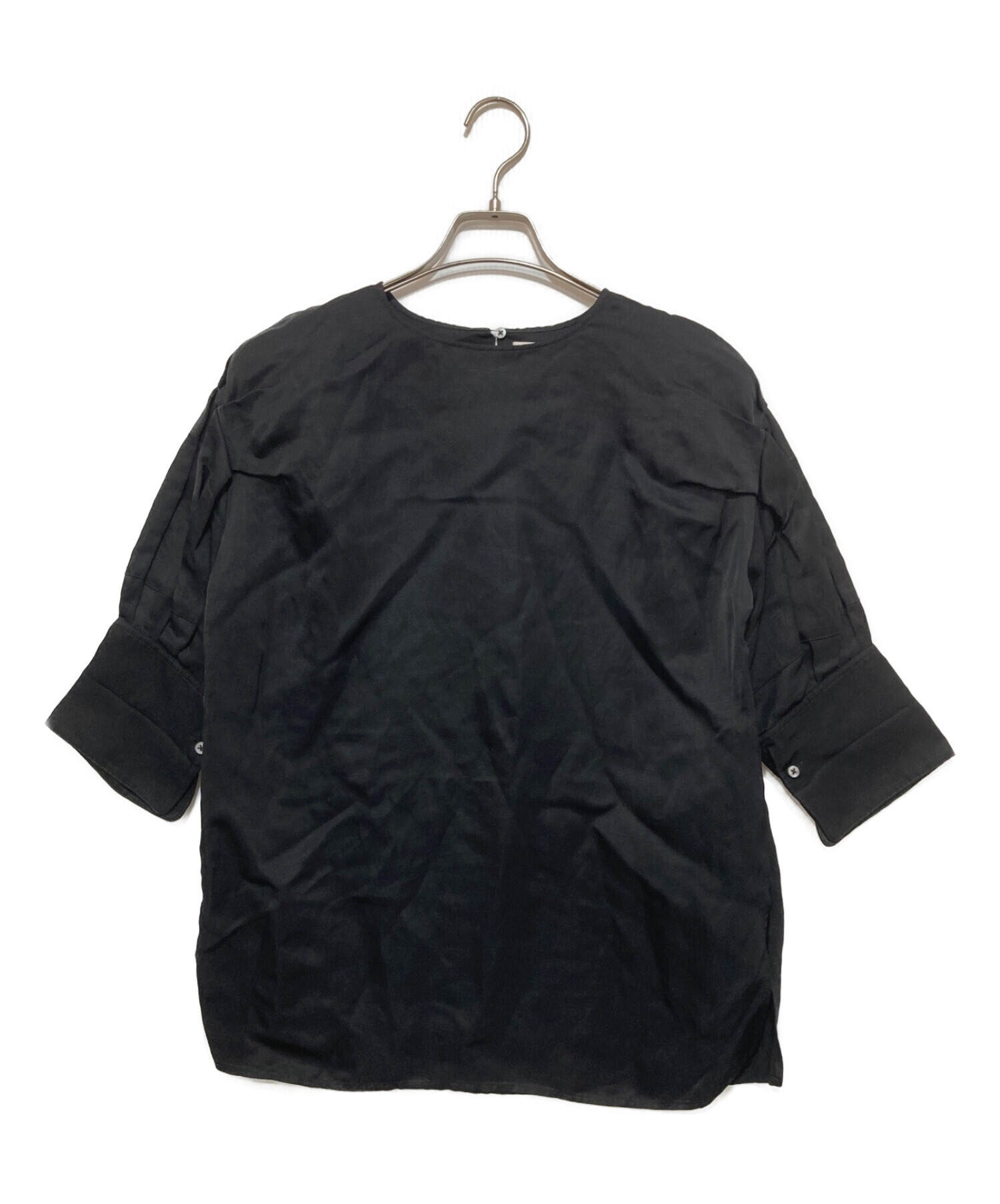 中古・古着通販】JIL SANDER (ジルサンダー) ブラウス ブラック サイズ 