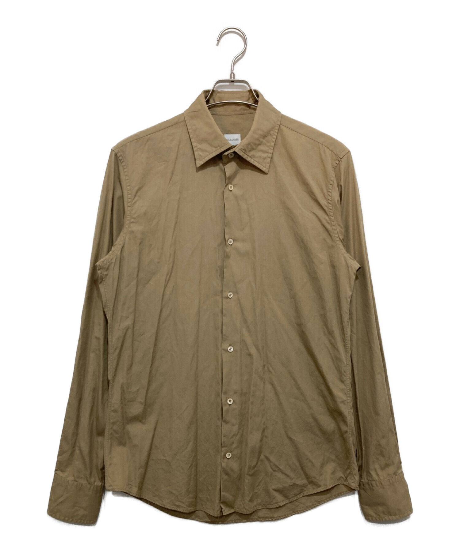 JIL SANDER (ジルサンダー) コットンシャツ ブラウン サイズ:39