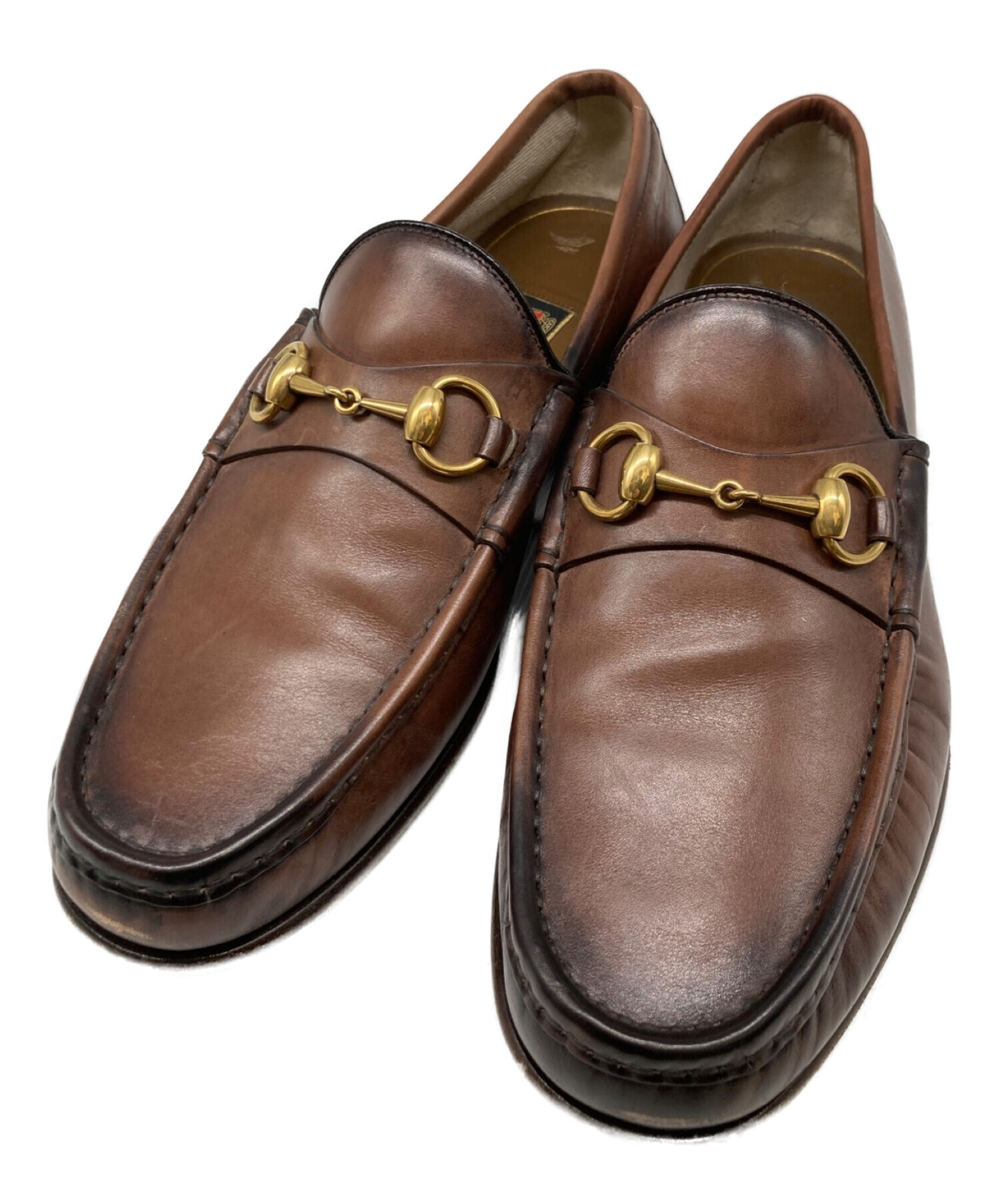 GUCCI ホースビット ローファー 8 茶色 1953 定番 ビット グッチ 
