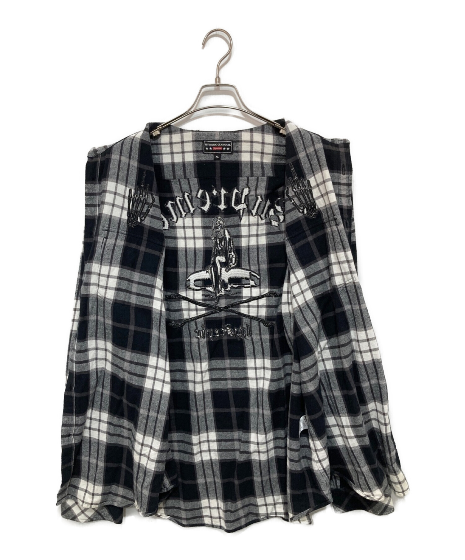 HYSTERIC GLAMOUR × Supreme 長袖ネルシャツ M Supreme Hysteric Glamour 長袖ネルシャツ Lサイズ 【公式通販】