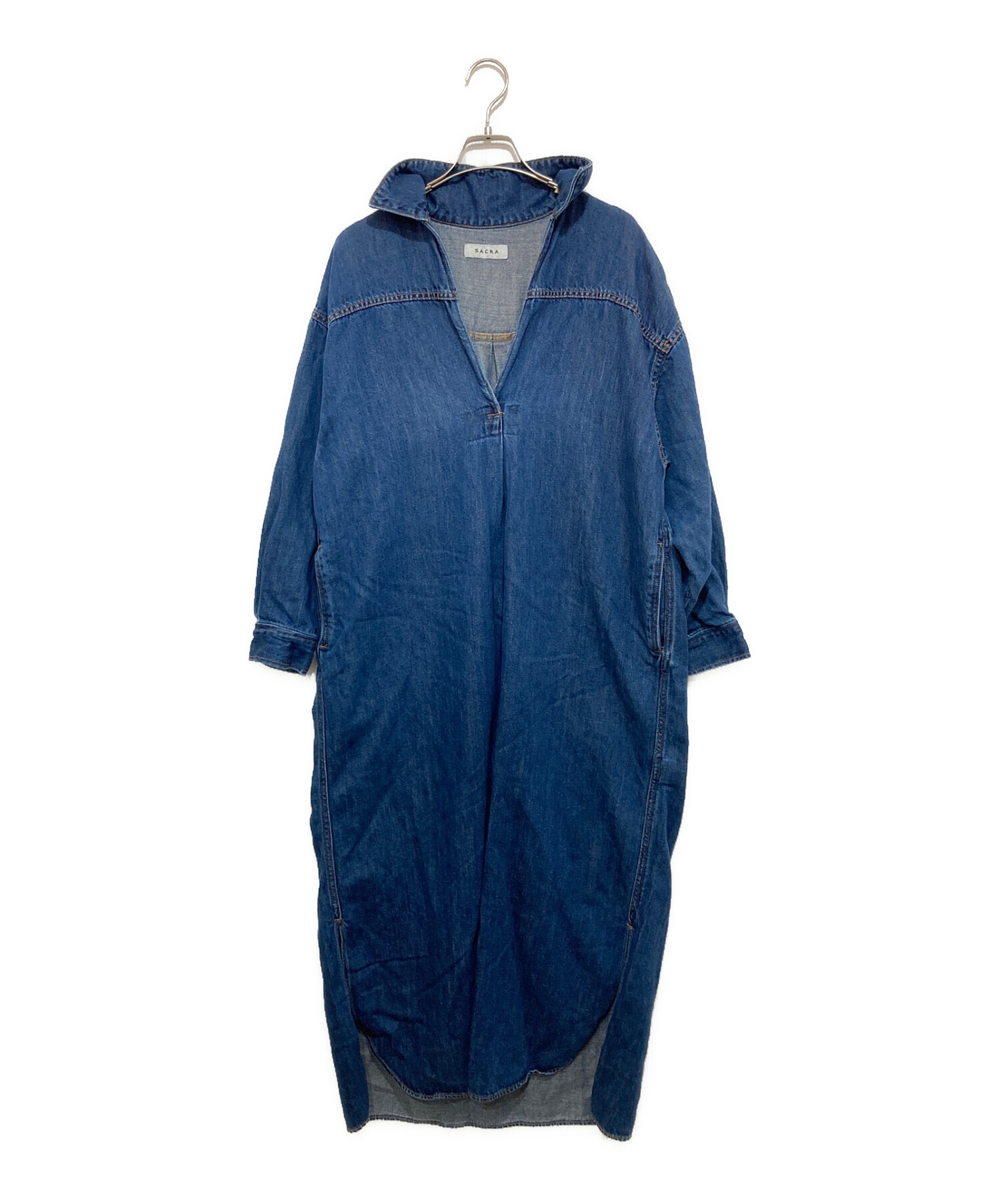 中古・古着通販】SACRA (サクラ) コットンリネンデニム スキッパー  