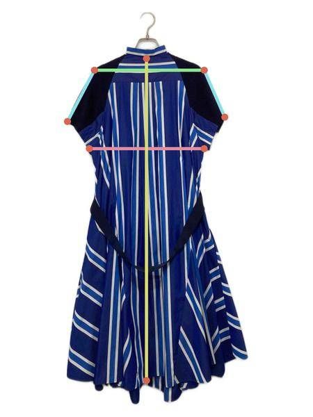 中古・古着通販】sacai (サカイ) ストライプドッキングワンピース  