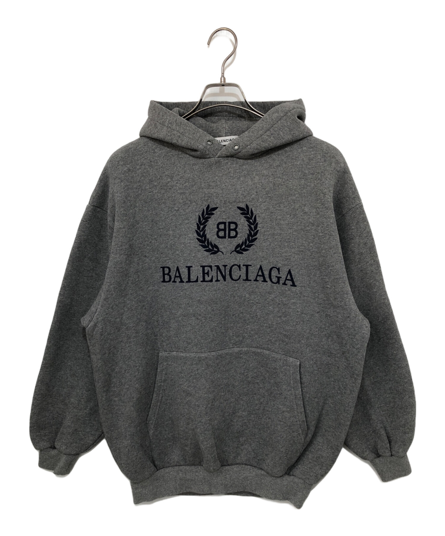 中古・古着通販】BALENCIAGA (バレンシアガ) ロゴプリントパーカー  