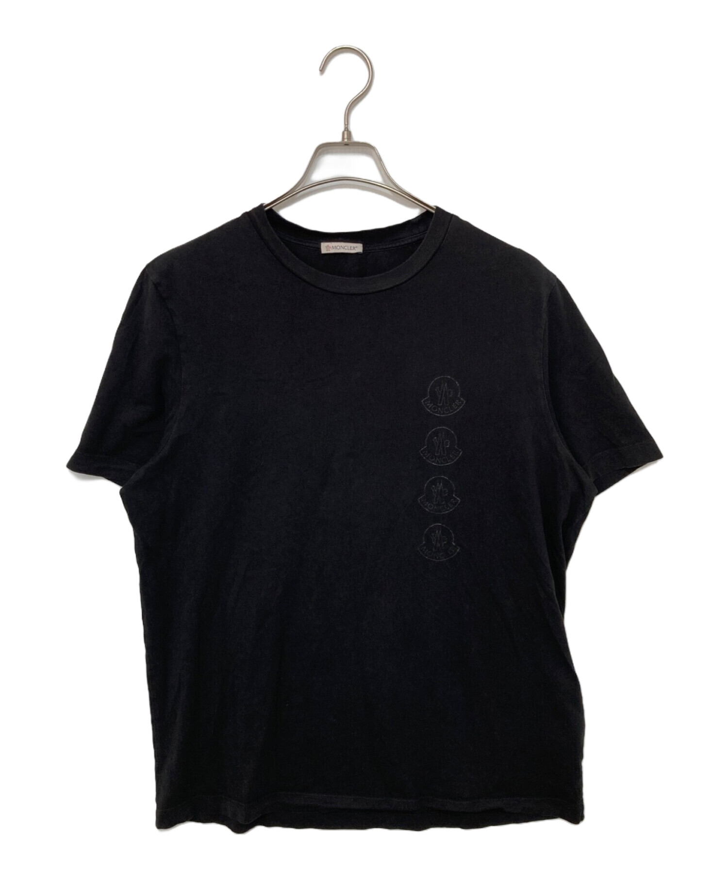 中古・古着通販】MONCLER (モンクレール) フロッキーロゴTシャツ 