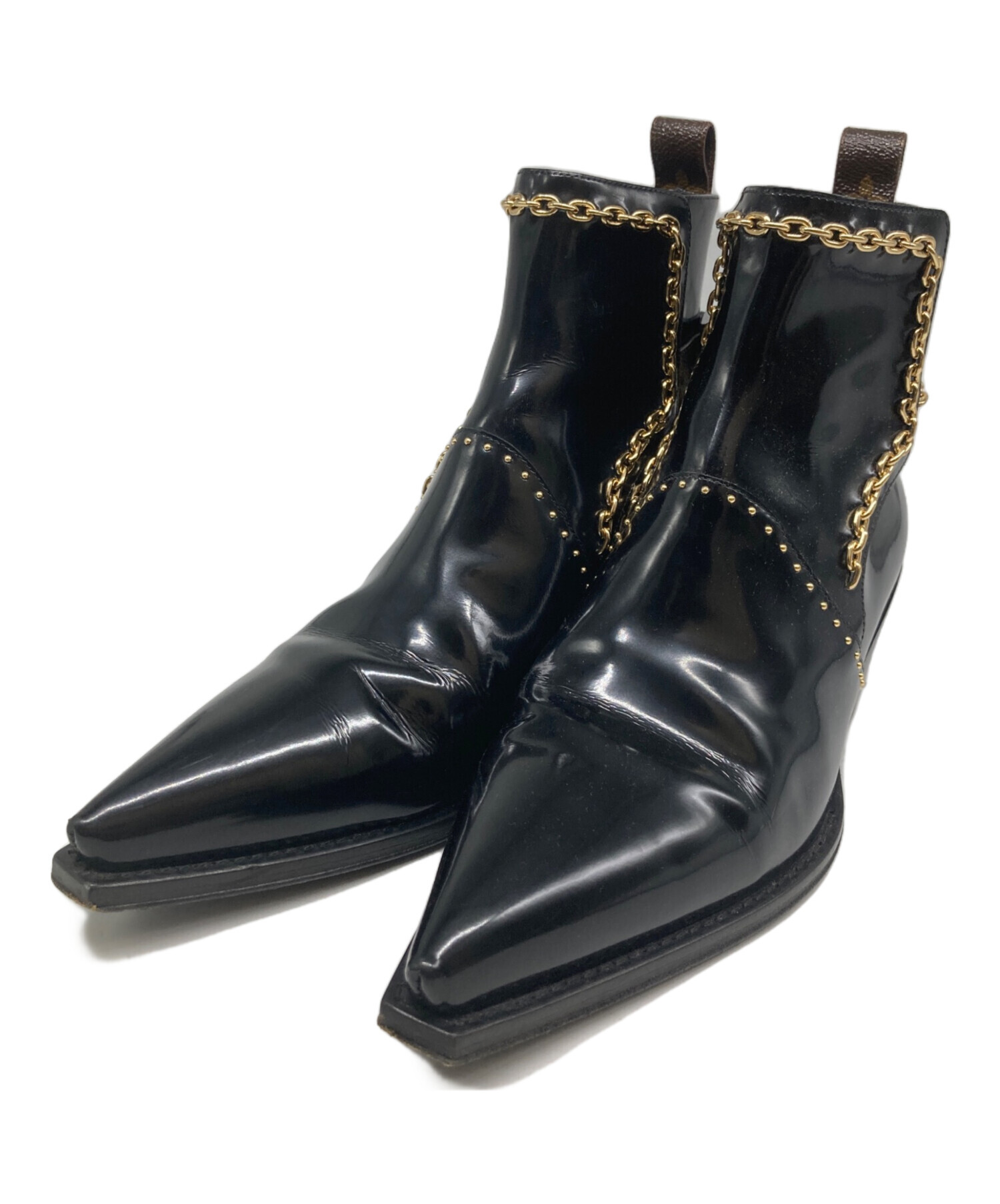 美品 Louis Vuitton わずらわしい ブーツ ブラック サイズ38.5センチ