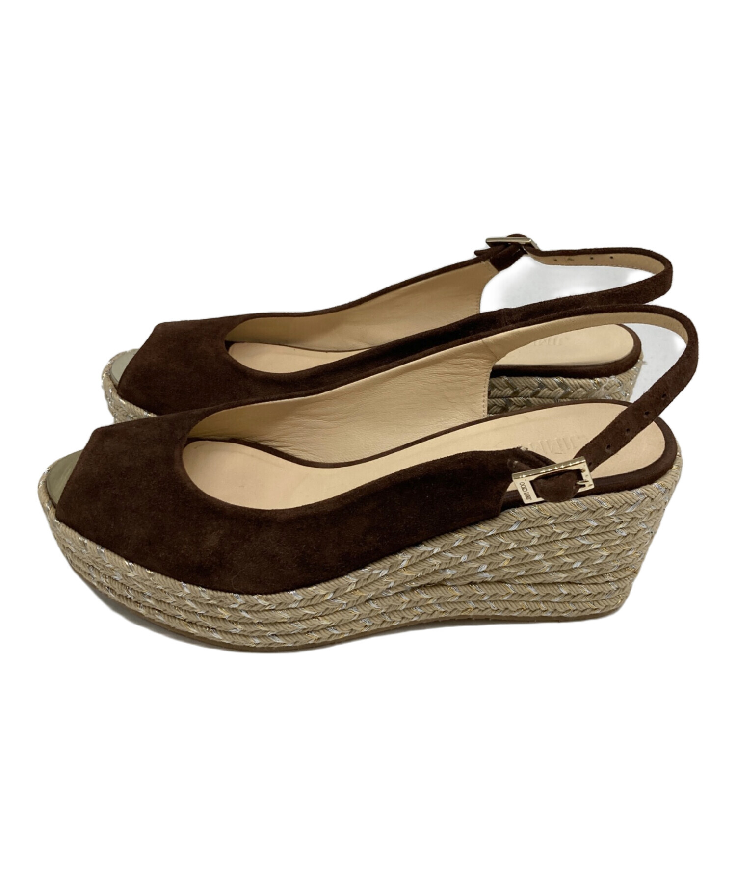 中古・古着通販】JIMMY CHOO (ジミーチュウ) スエード ウェッジソール 