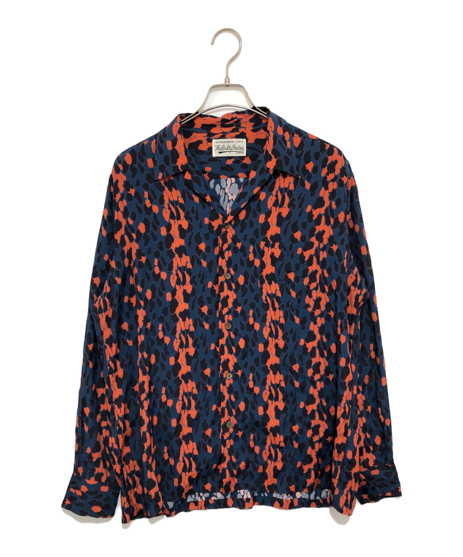 中古・古着通販】WACKO MARIA (ワコマリア) レーヨン総柄シャツ ブルー 