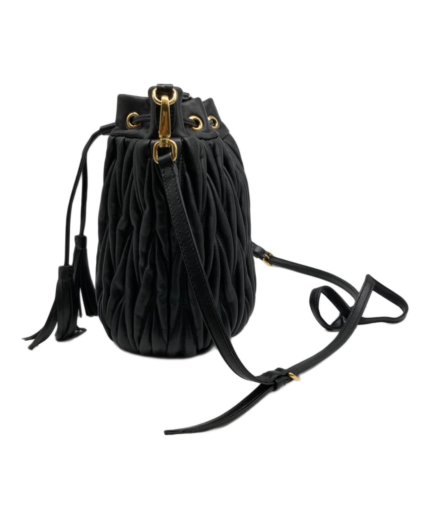 中古・古着通販】MIU MIU (ミュウミュウ) マトラッセ巾着バッグ 