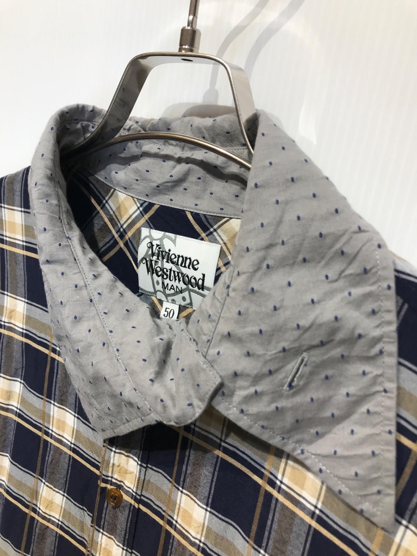 Vivienne Westwood MANのアシンメトリークレリックシャツ
