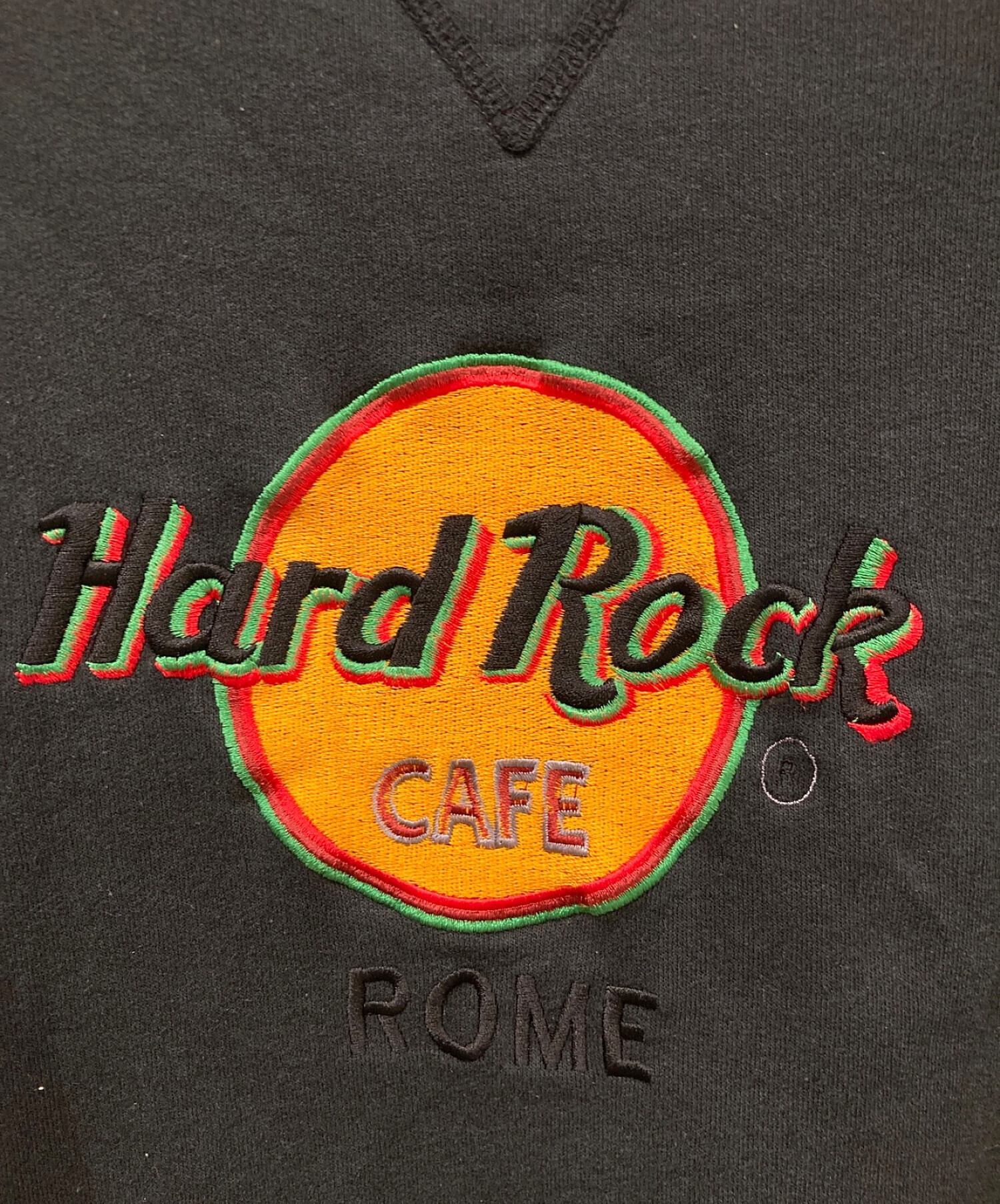 Hard Rock cafe (ハードロックカフェ) 【古着】刺繍スウェット ブラック サイズ:L