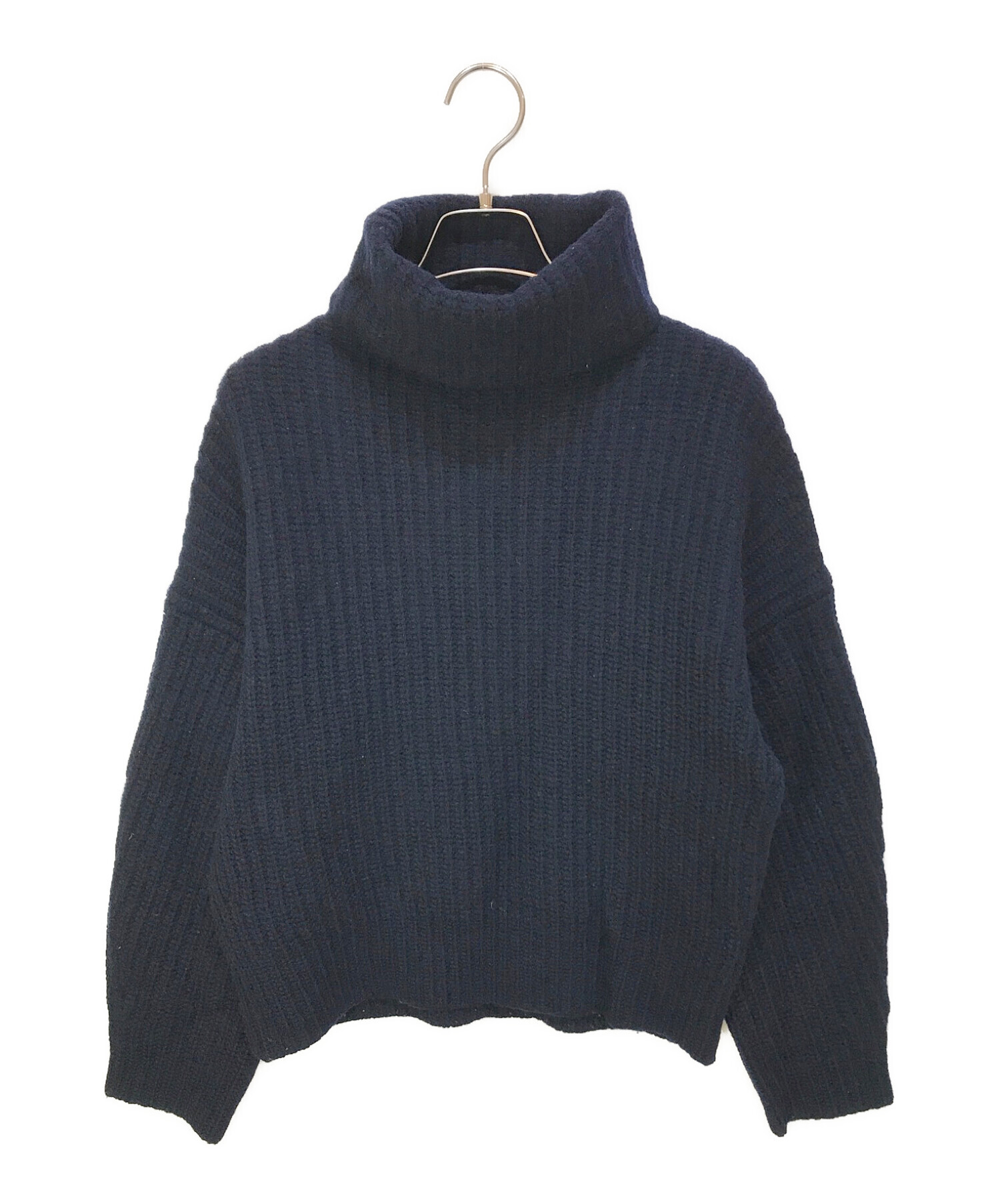 45R アルル畦編みタートルニット