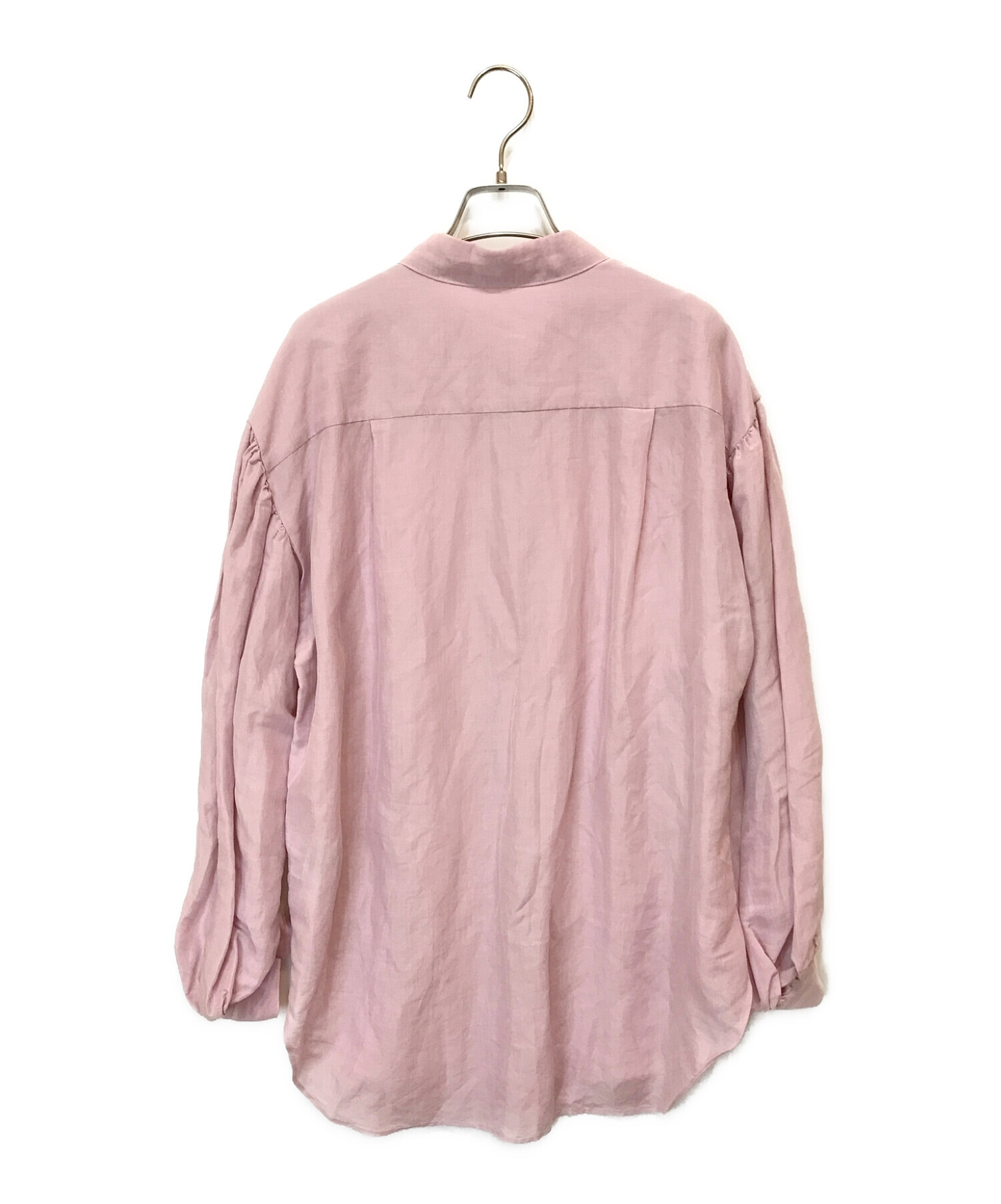 IENA (イエナ) ラミーリヨセルボリュームスリーブシャツ ピンク サイズ:38