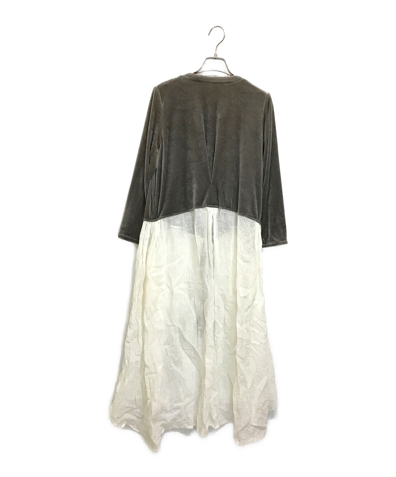 中古・古着通販】Tabrik (タブリック) 異素材切替ワンピース 