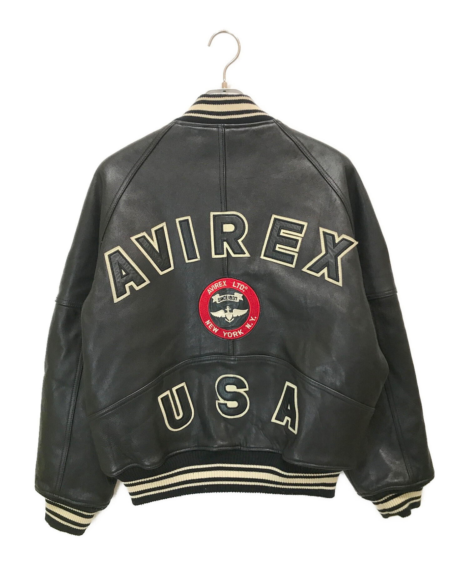 AVIREX (アヴィレックス) アメリカンクラシックレザージャケット ブラック サイズ:M