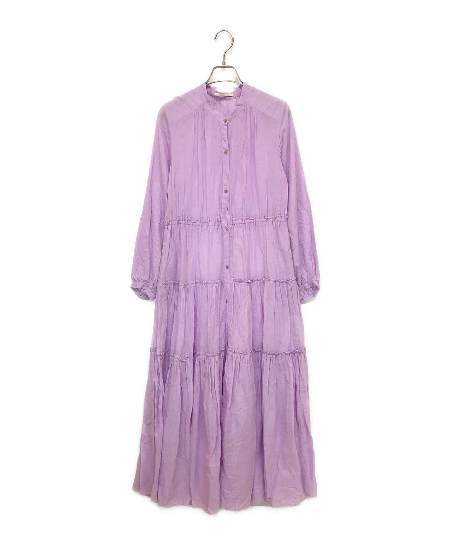 ne quittez pas (ヌキテパ) Cotton Voile Tiered Maxi Dress ピンク サイズ:-